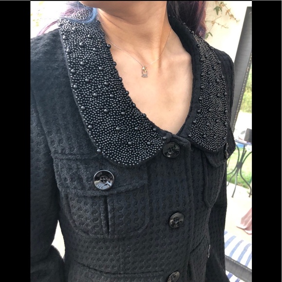 ❌SOLD❌Chloe jacket with beaded collar - Picture 7 of 8